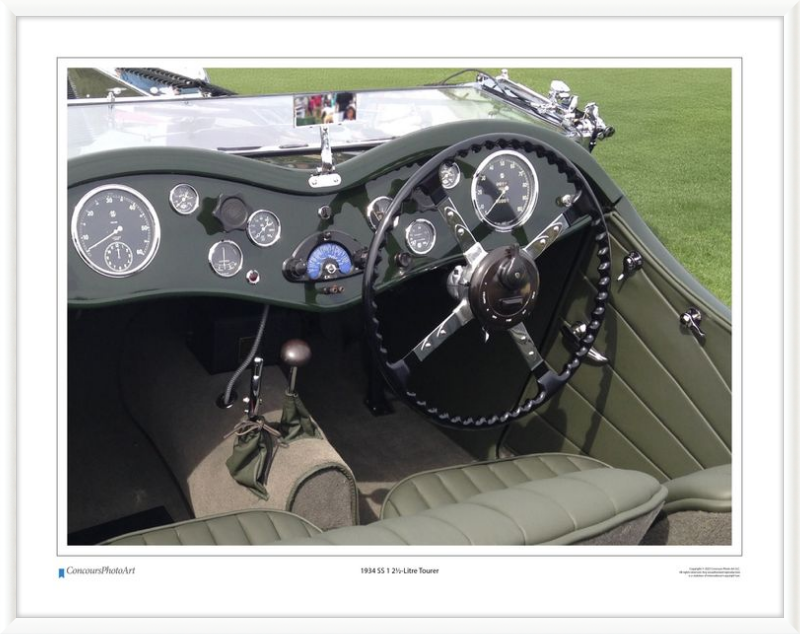 1934 SS 1 2½-Litre Tourer / CPA612A / Color Image