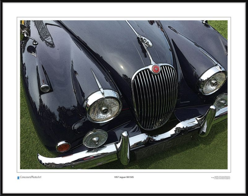 1957 Jaguar XK150S / CPA103C / Stylized Image
