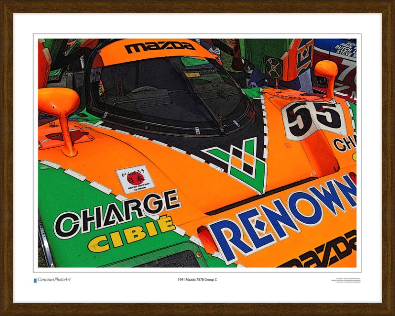 1991 Mazda 787B Group C / CPA404C / Stylized Image