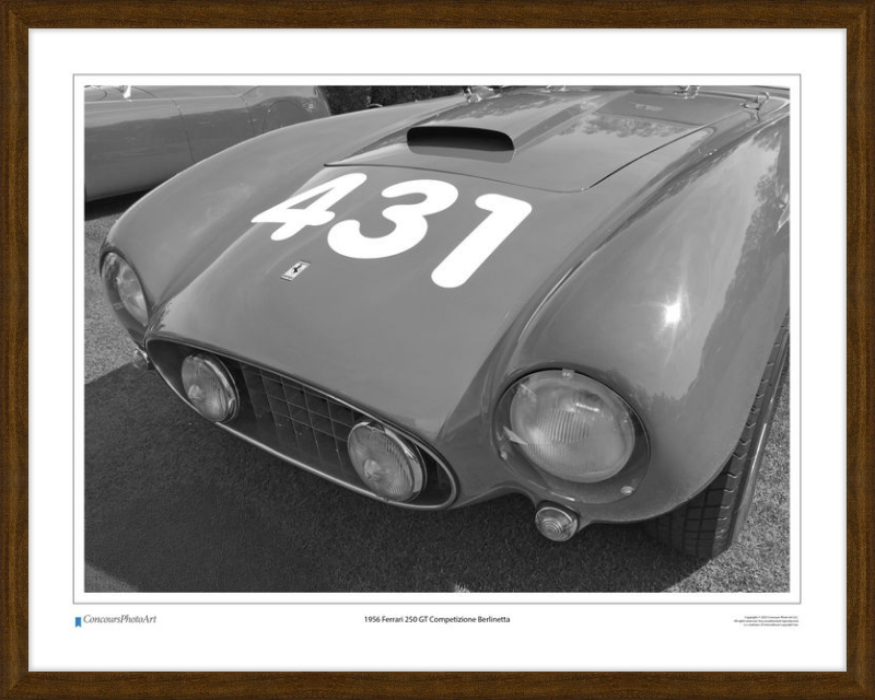 1956 Ferrari 250 GT Competizione Berlinetta / CPA408B / Black and White