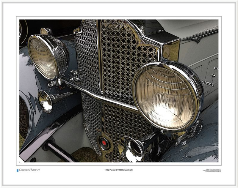 1932 Packard 903 Deluxe Eight / CPA312C / Stylized Image