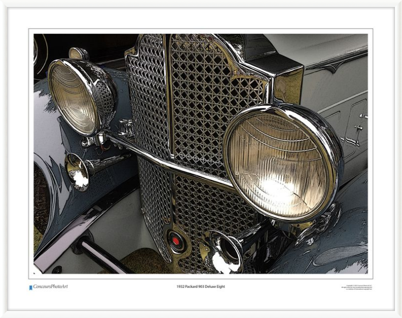 1932 Packard 903 Deluxe Eight / CPA312C / Stylized Image