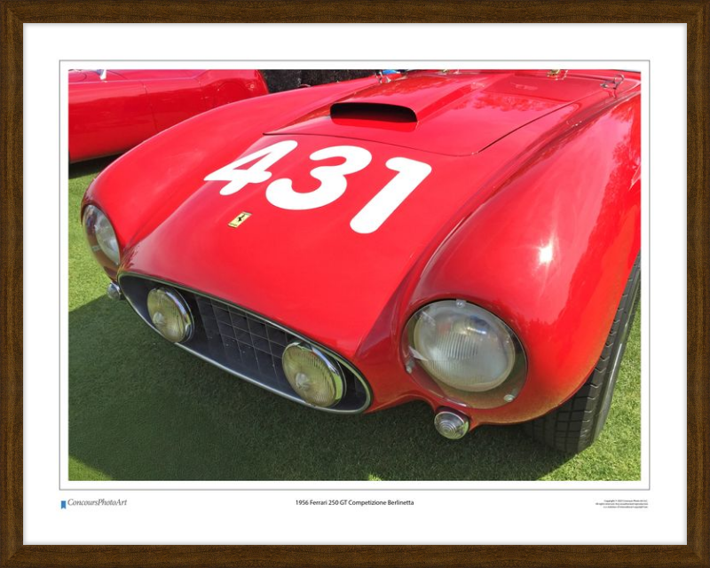 1956 Ferrari 250 GT Competizione Berlinetta / CPA408A / Color Image