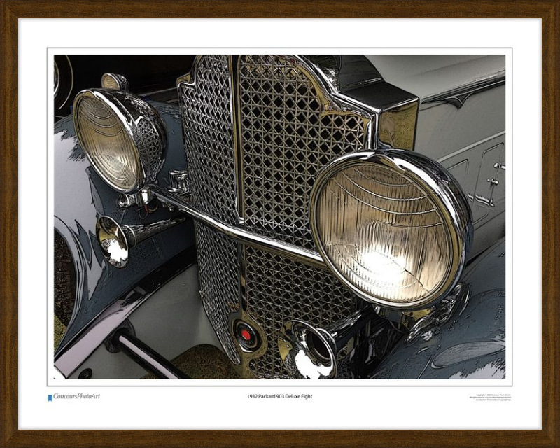 1932 Packard 903 Deluxe Eight / CPA312C / Stylized Image