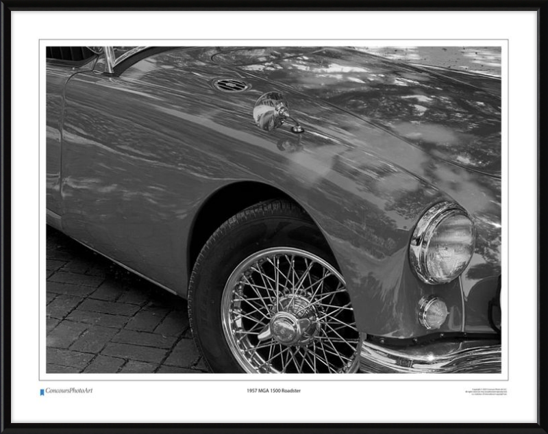 1957 MGA 1500 Roadster / CPA110B / Black and White