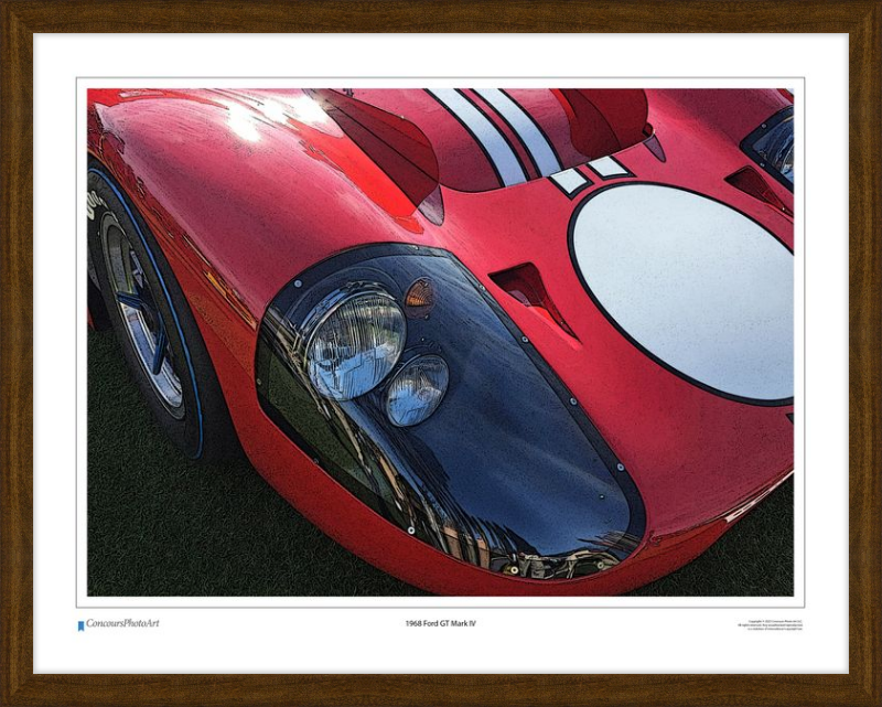 1968 Ford GT Mark IV / CPA406C / Stylized Image