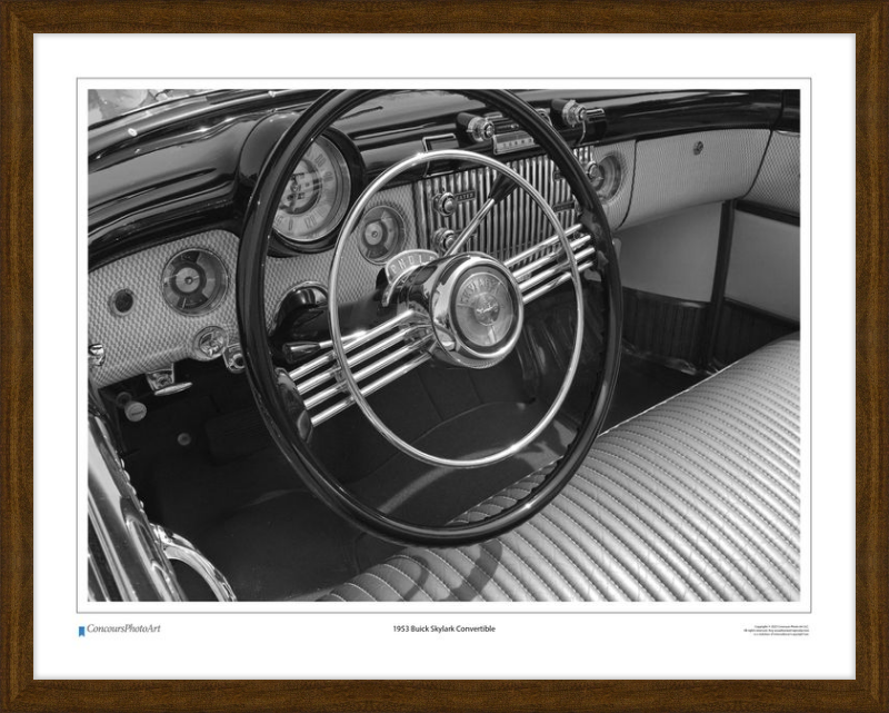 1953 Buick Skylark Convertible / CPA606B / Black and White