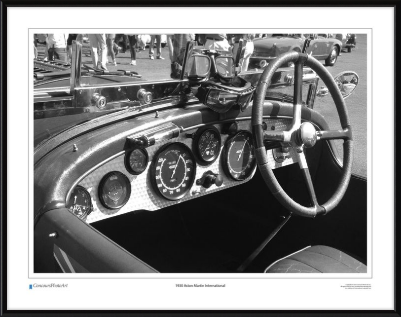 1930 Aston Martin International / CPA602B / Black and White