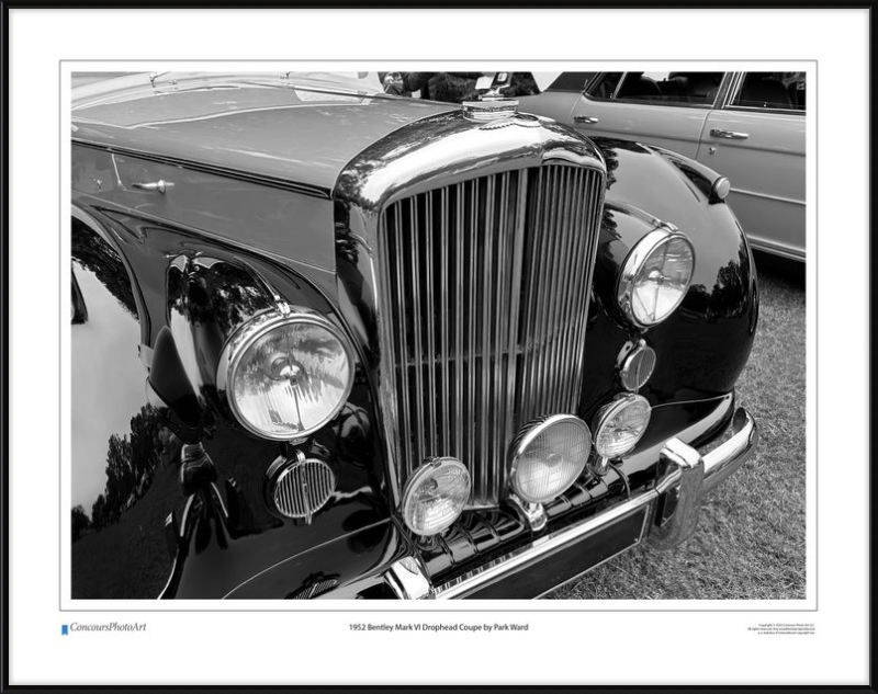 1952 Bentley Mark VI Drophead Coupe by Park Ward / CPA114B / Black and White