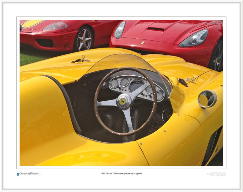 1955 Ferrari 750 Monza Spyder by Scaglietti / CPA610A / Color Image