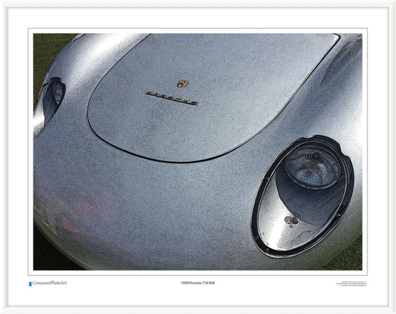 1959 Porsche 718 RSK / CPA212C / Stylized Image