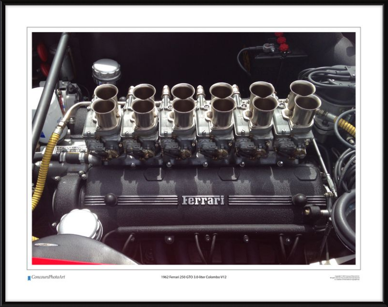 1962 Ferrari 250 GTO 3.0-liter Colombo V12 / CPA705A / Color Image