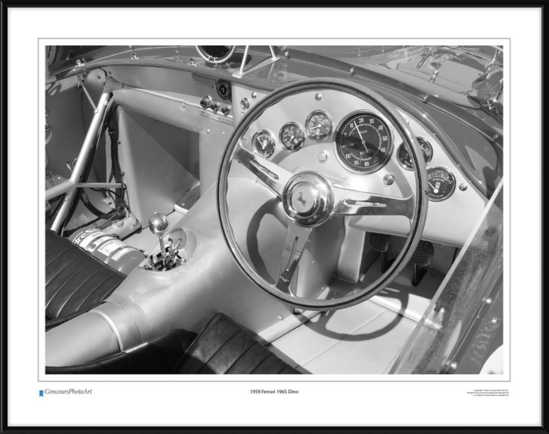 1959 Ferrari 196S Dino / CPA604B / Black and White