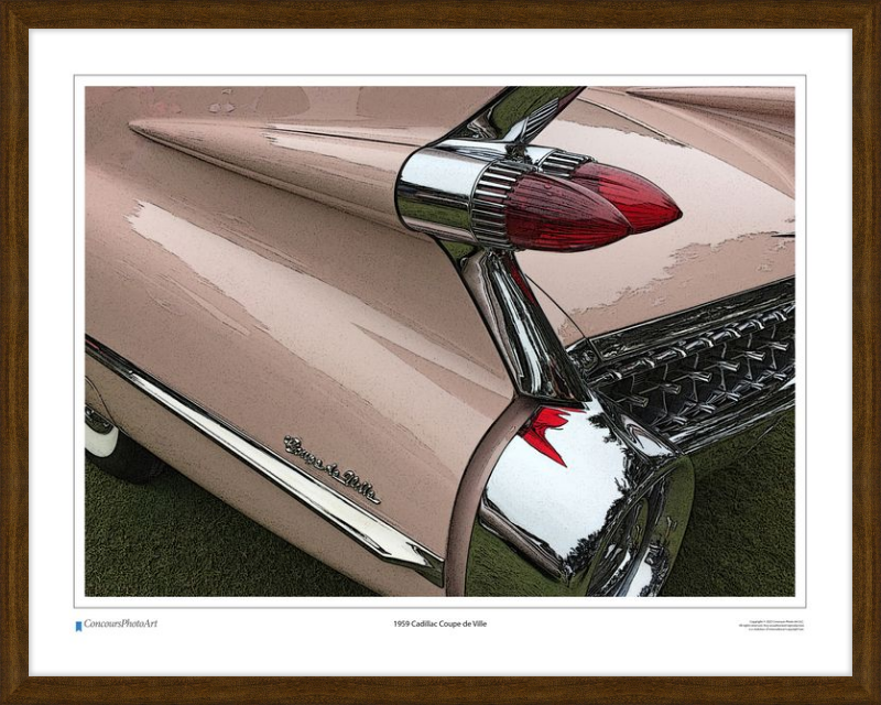 1959 Cadillac Coupe de Ville / CPA304C / Stylized Image