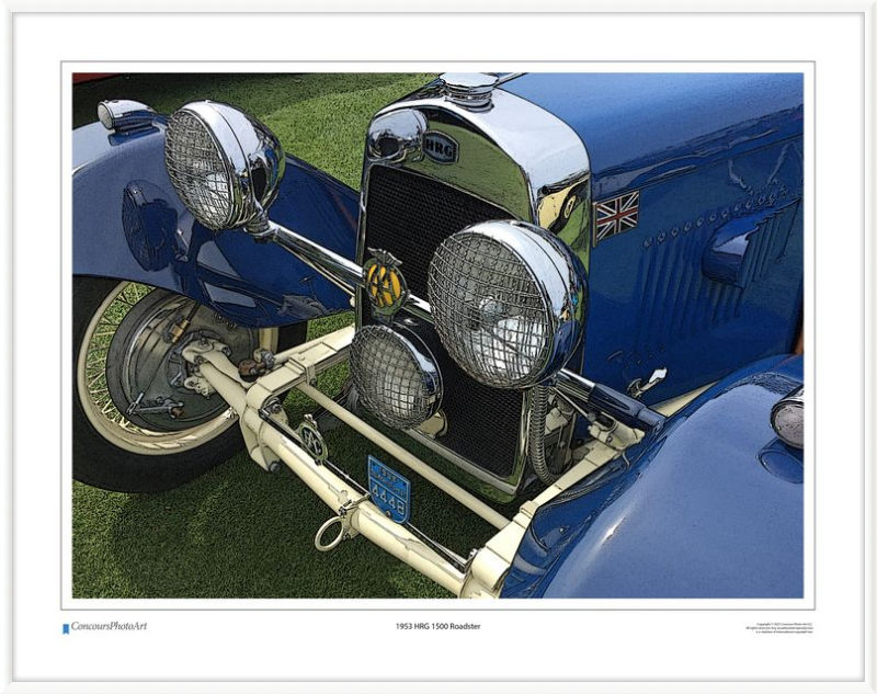 1953 HRG 1500 Roadster / CPA107C / Stylized Image