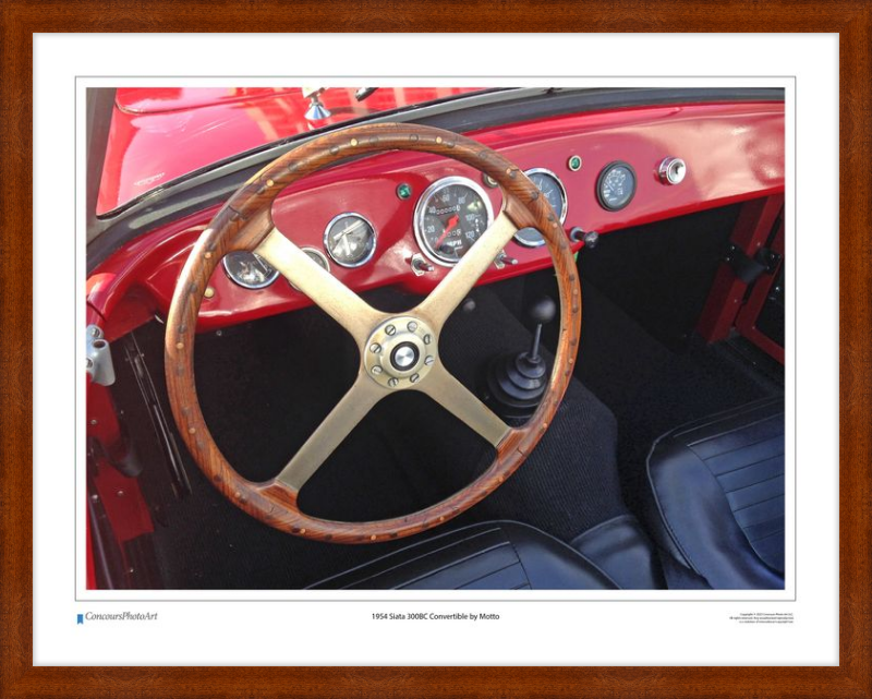 1954 Siata 300BC Convertible by Motto / CPA611A / Color Image