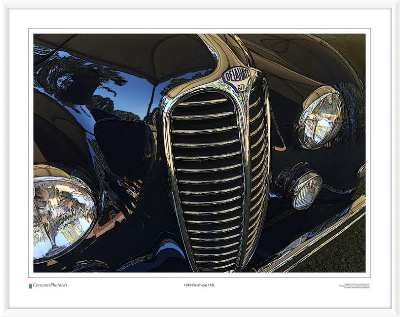 1949 Delahaye 148L / CPA207C / Stylized Image