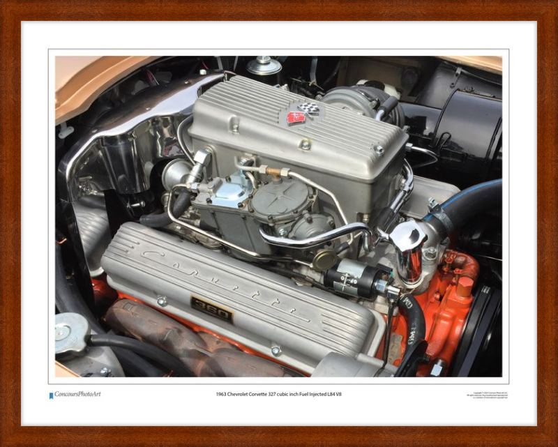 1963 Chevrolet Corvette 327 cubic inch Fuel Injected L84 V8 / CPA708A / Color Image