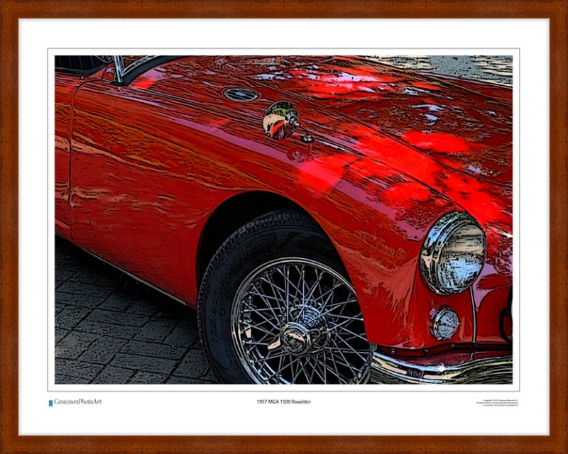 1957 MGA 1500 Roadster / CPA110C / Stylized Image