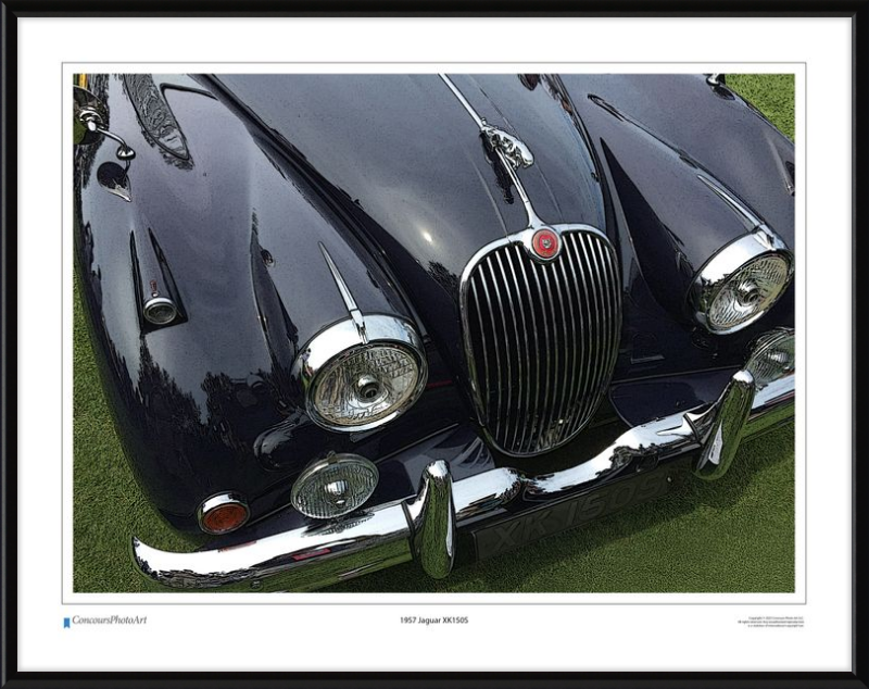 1957 Jaguar XK150S / CPA103C / Stylized Image