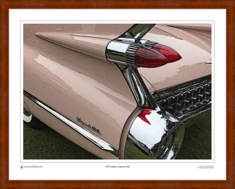 1959 Cadillac Coupe de Ville / CPA304C / Stylized Image