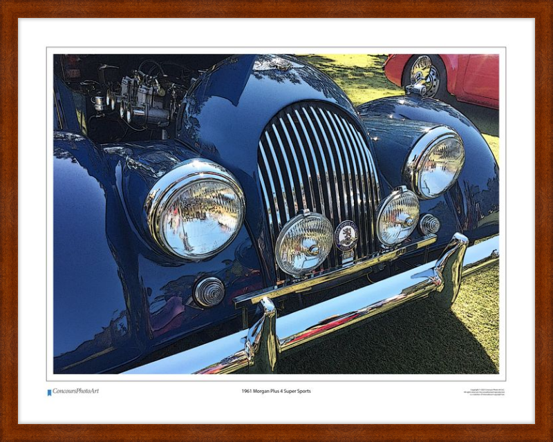 1961 Morgan Plus 4 / CPA108C / Stylized Image