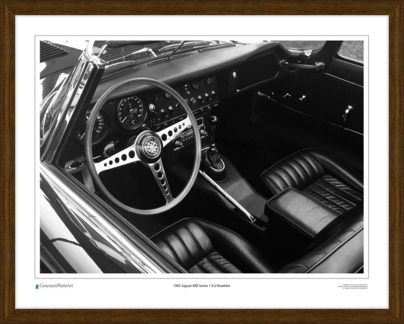 1965 Jaguar XKE Series 1 4.2 Roadster / CPA605B / Black and White