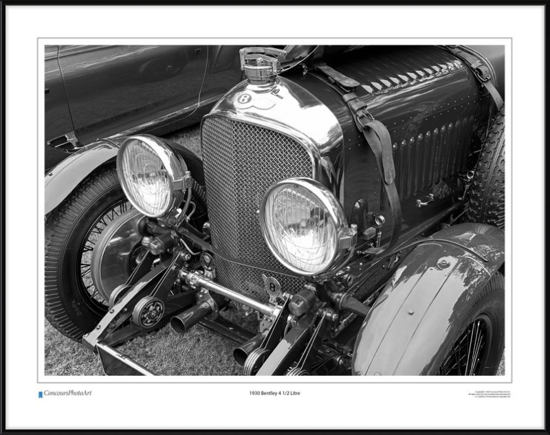 1930 Bentley 4 1/2 Litre / CPA113B / Black and White