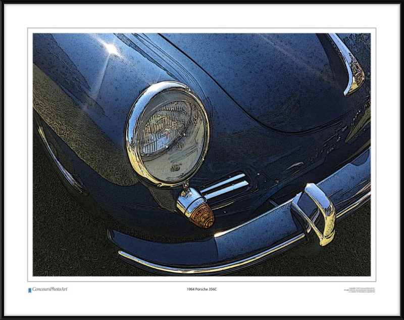 1964 Porsche 356C / CPA211C / Stylized Image