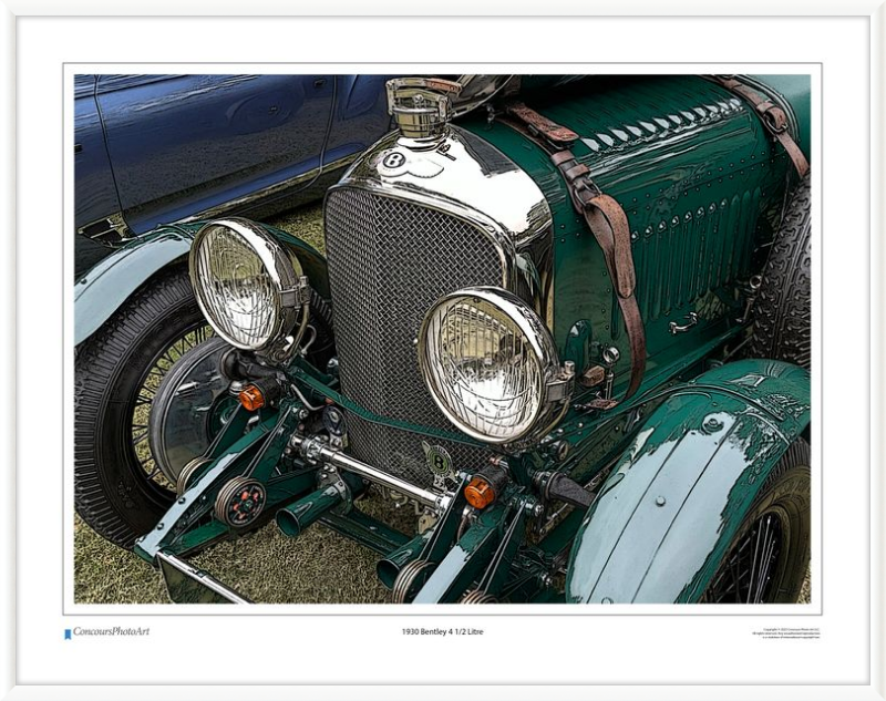 1930 Bentley 4 1/2 Litre / CPA113C / Stylized Image