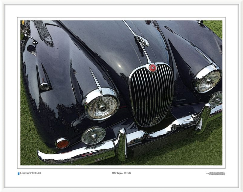 1957 Jaguar XK150S / CPA103C / Stylized Image