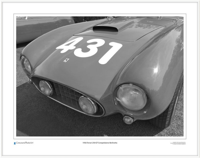 1956 Ferrari 250 GT Competizione Berlinetta / CPA408B / Black and White