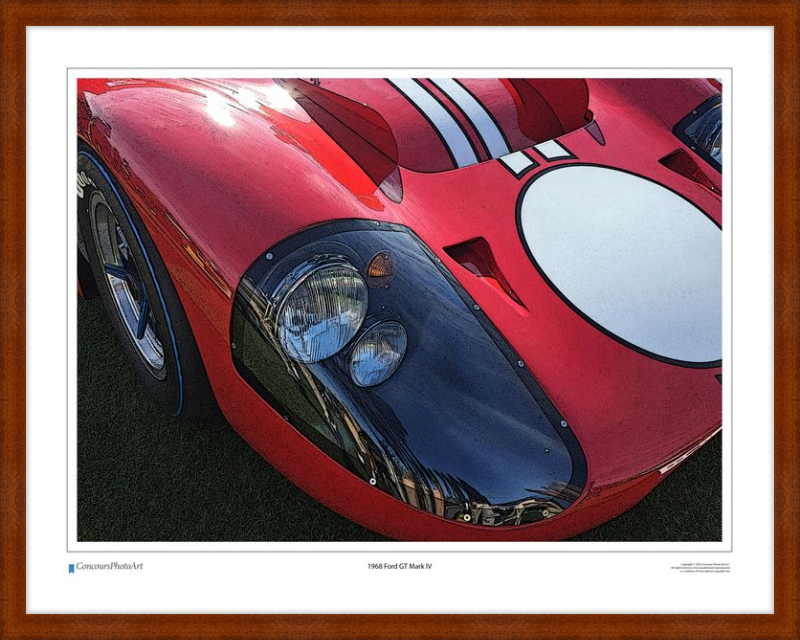 1968 Ford GT Mark IV / CPA406C / Stylized Image