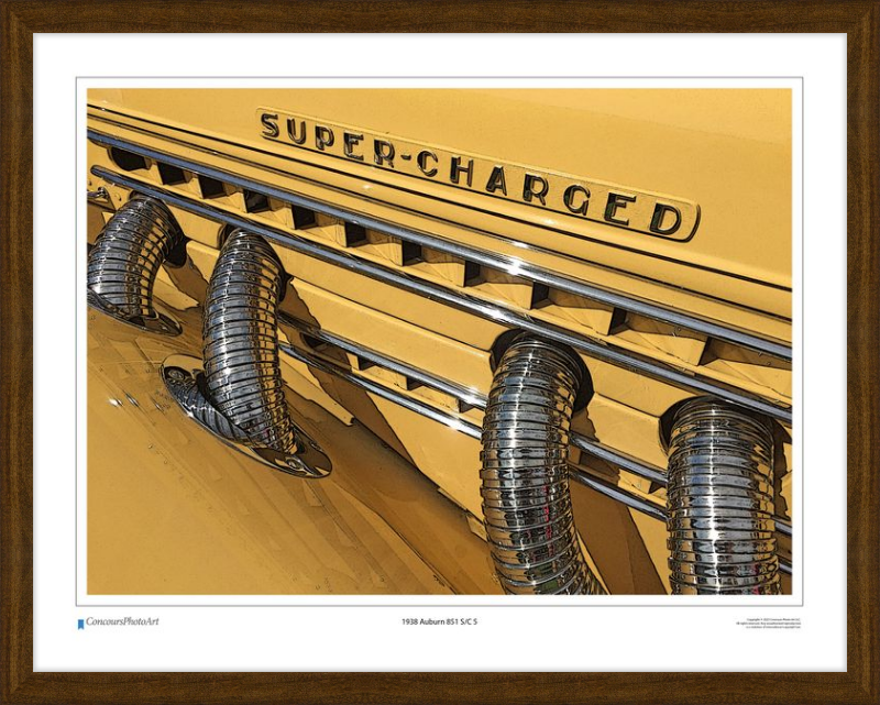 1938 Auburn 851 S/C 5 / CPA306C / Stylized Image