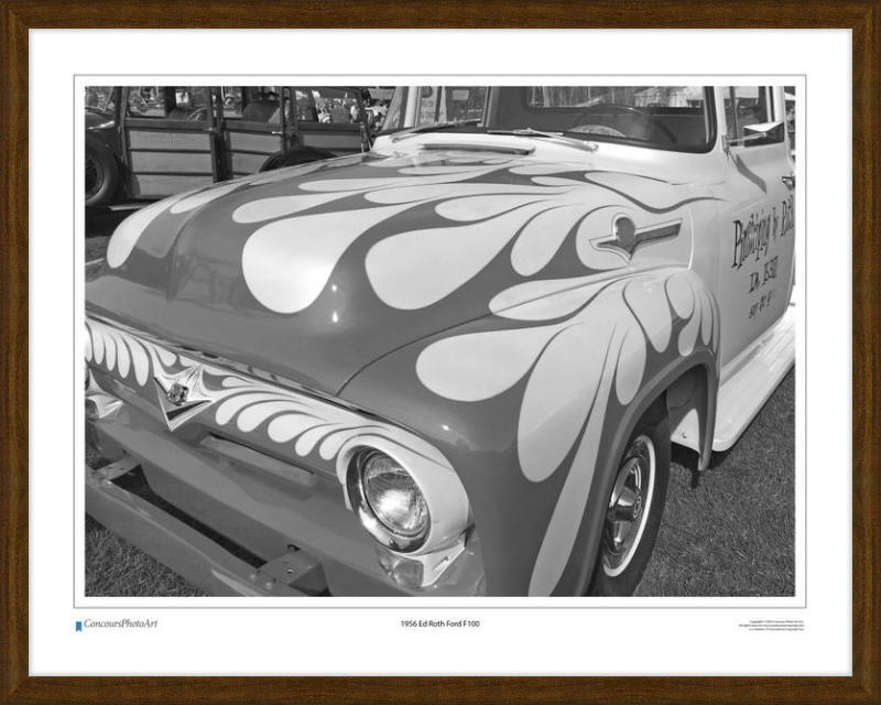 1956 Ed Roth Ford F100 / CPA504B / Black and White
