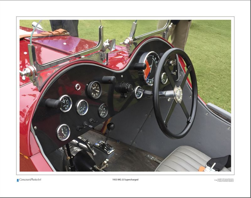 1933 MG J2 Supercharged / CPA603A / Color Image
