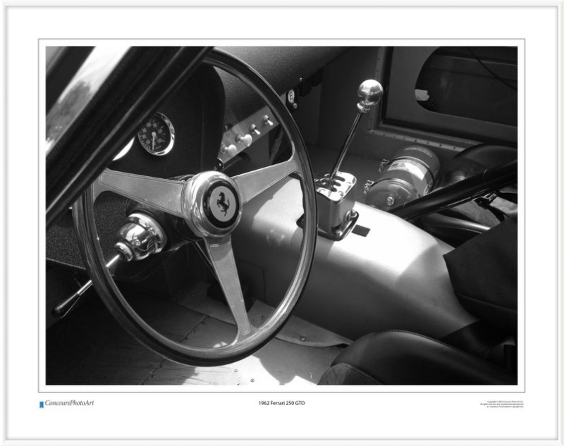 1962 Ferrari 250 GTO / CPA601B / Black and White