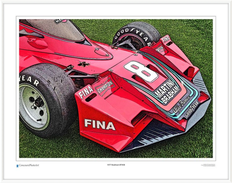 1977 Brabham BT45B / CPA412C / Stylized Print