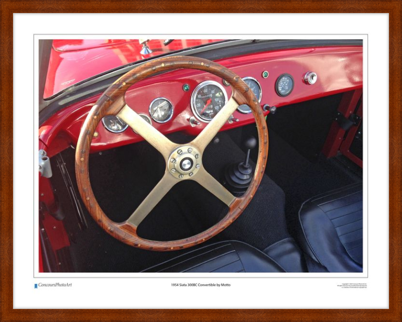 1954 Siata 300BC Convertible by Motto / CPA611A / Color Image