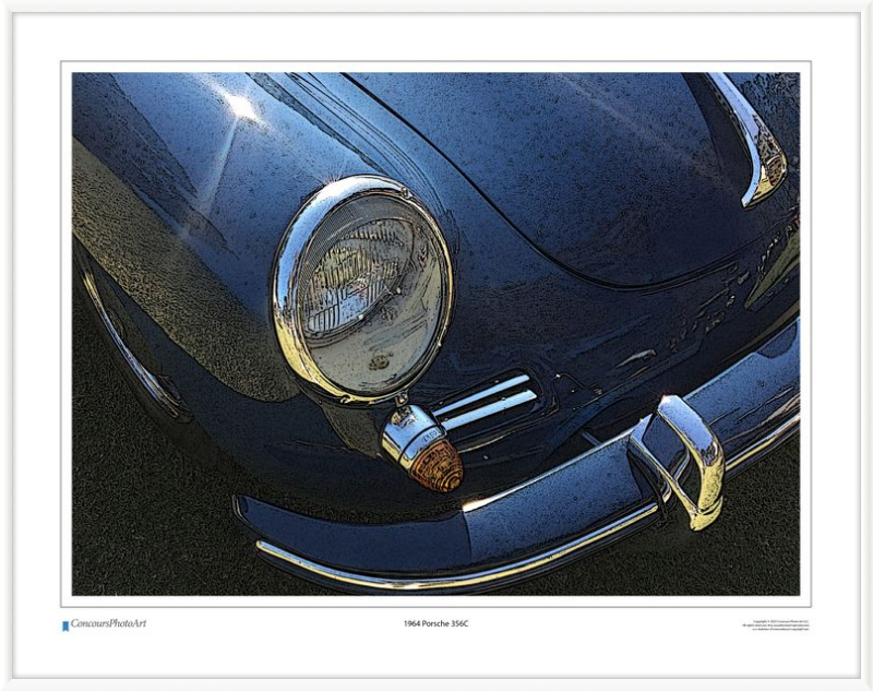 1964 Porsche 356C / CPA211C / Stylized Image
