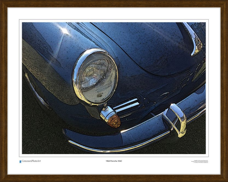 1964 Porsche 356C / CPA211C / Stylized Image
