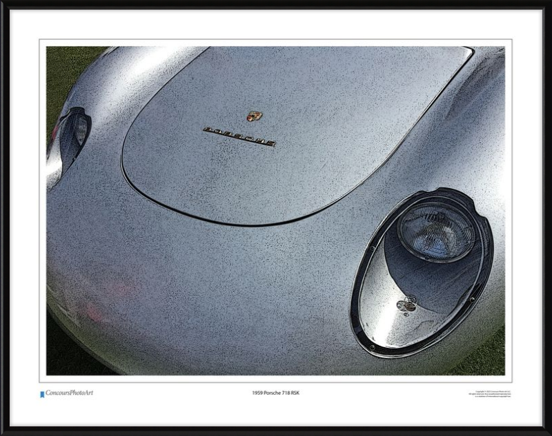 1959 Porsche 718 RSK / CPA212C / Stylized Image