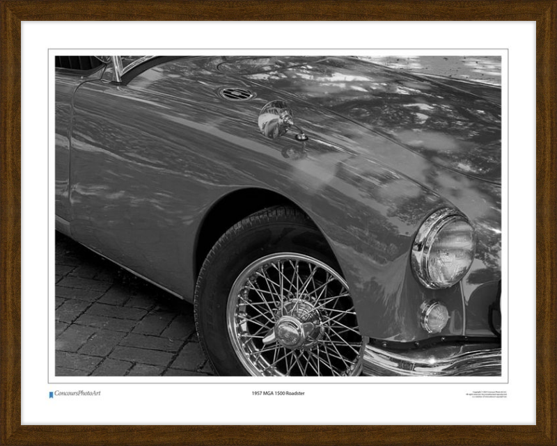 1957 MGA 1500 Roadster / CPA110B / Black and White