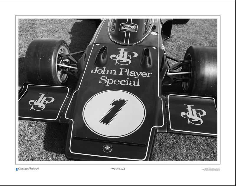 1970 Lotus 72/5 / CPA405B / Black and White
