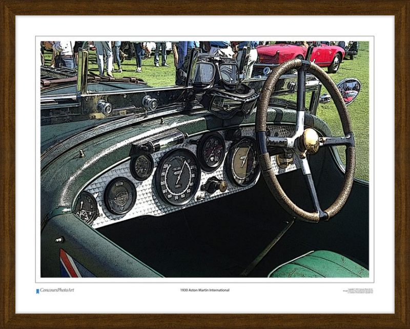 1930 Aston Martin International / CPA602C / Stylized Image