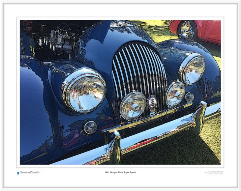1961 Morgan Plus 4 / CPA108C / Stylized Image