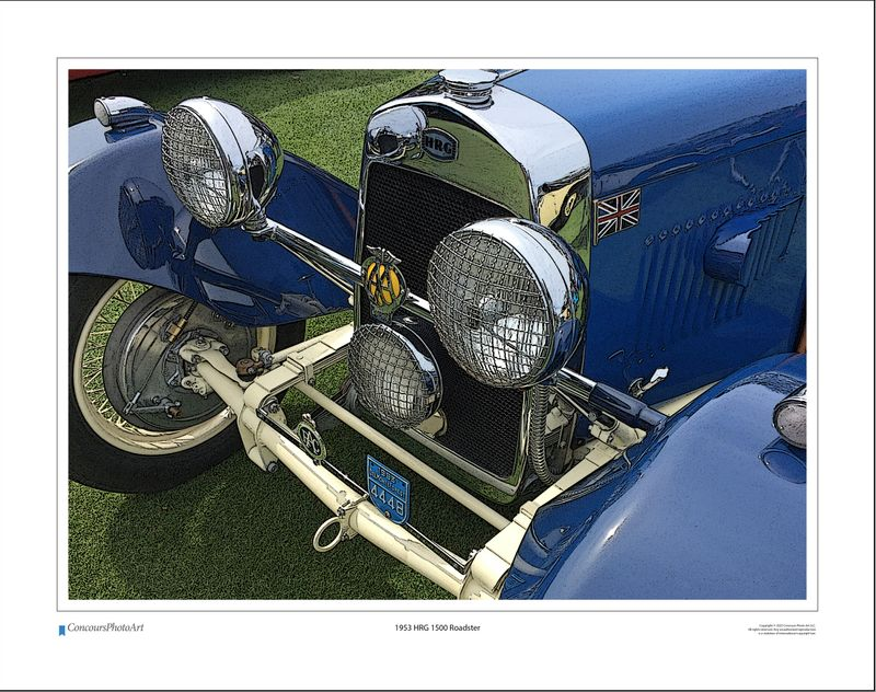 1953 HRG 1500 Roadster / CPA107C / Stylized Image