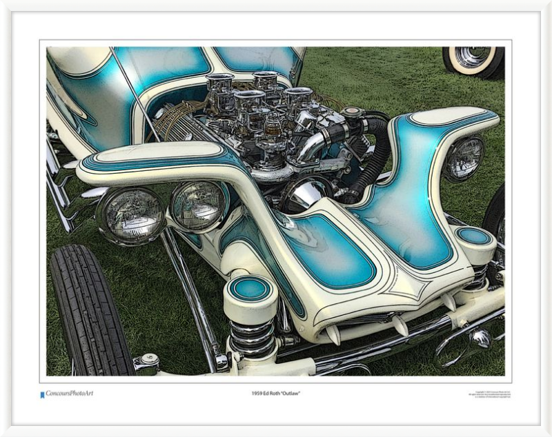 1959 Ed Roth "Outlaw" / CPA503C / Stylized Image