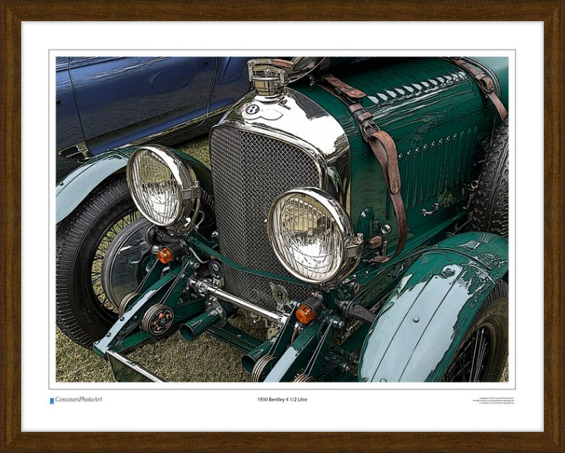 1930 Bentley 4 1/2 Litre / CPA113C / Stylized Image