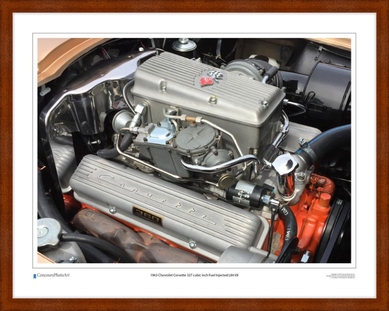 1963 Chevrolet Corvette 327 cubic inch Fuel Injected L84 V8 / CPA708A / Color Image
